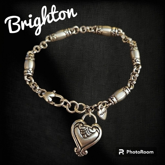 Brighton Jewelry - BRIGHTON Silver Plated Blaire Barrel Bead Chain Tennis Bracelet